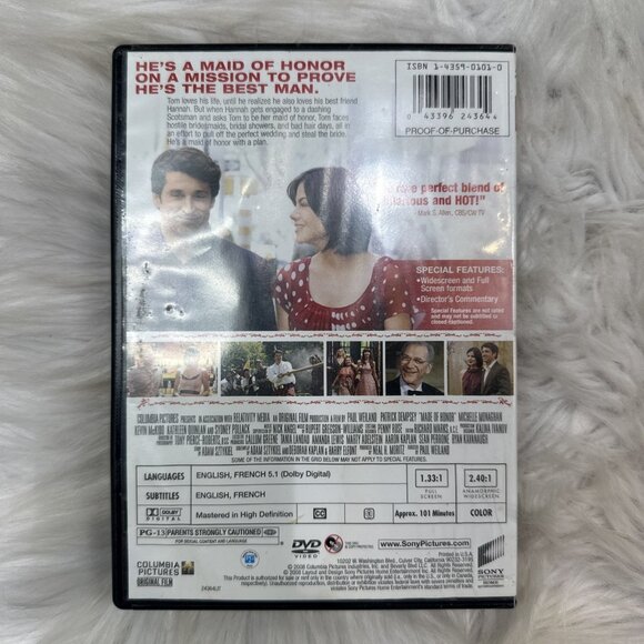 Made of Honor (DVD, 2008) Patrick Dempsey Romcom Tested Working - Picture 2 of 4